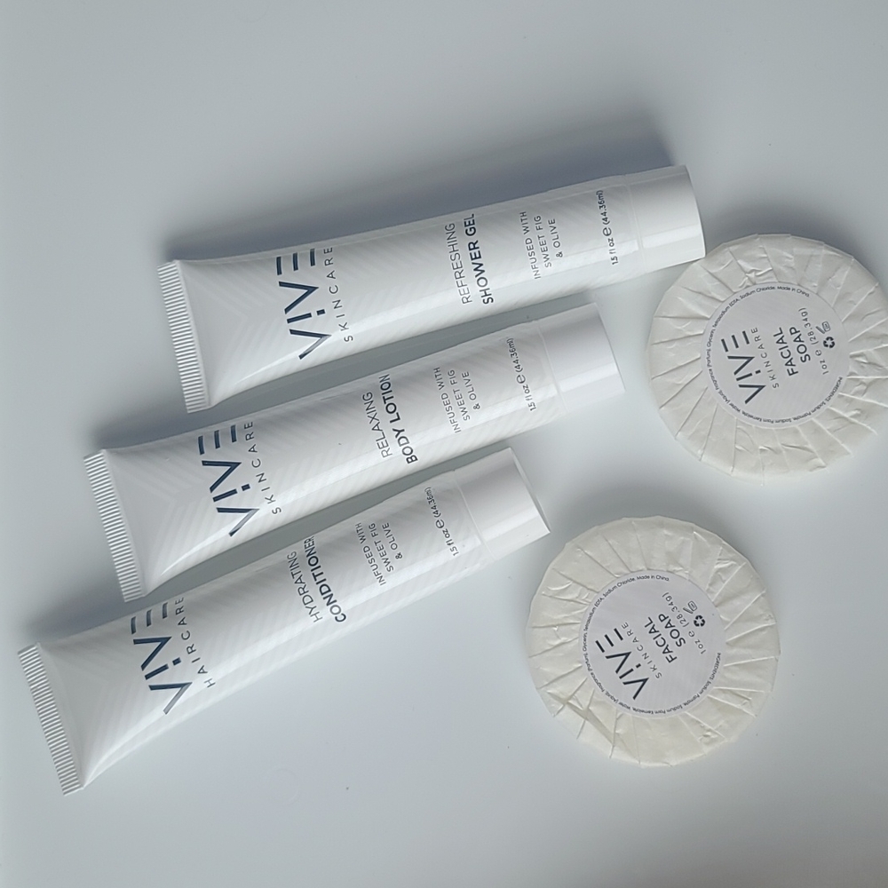 Vive haircare  and skincare travel size